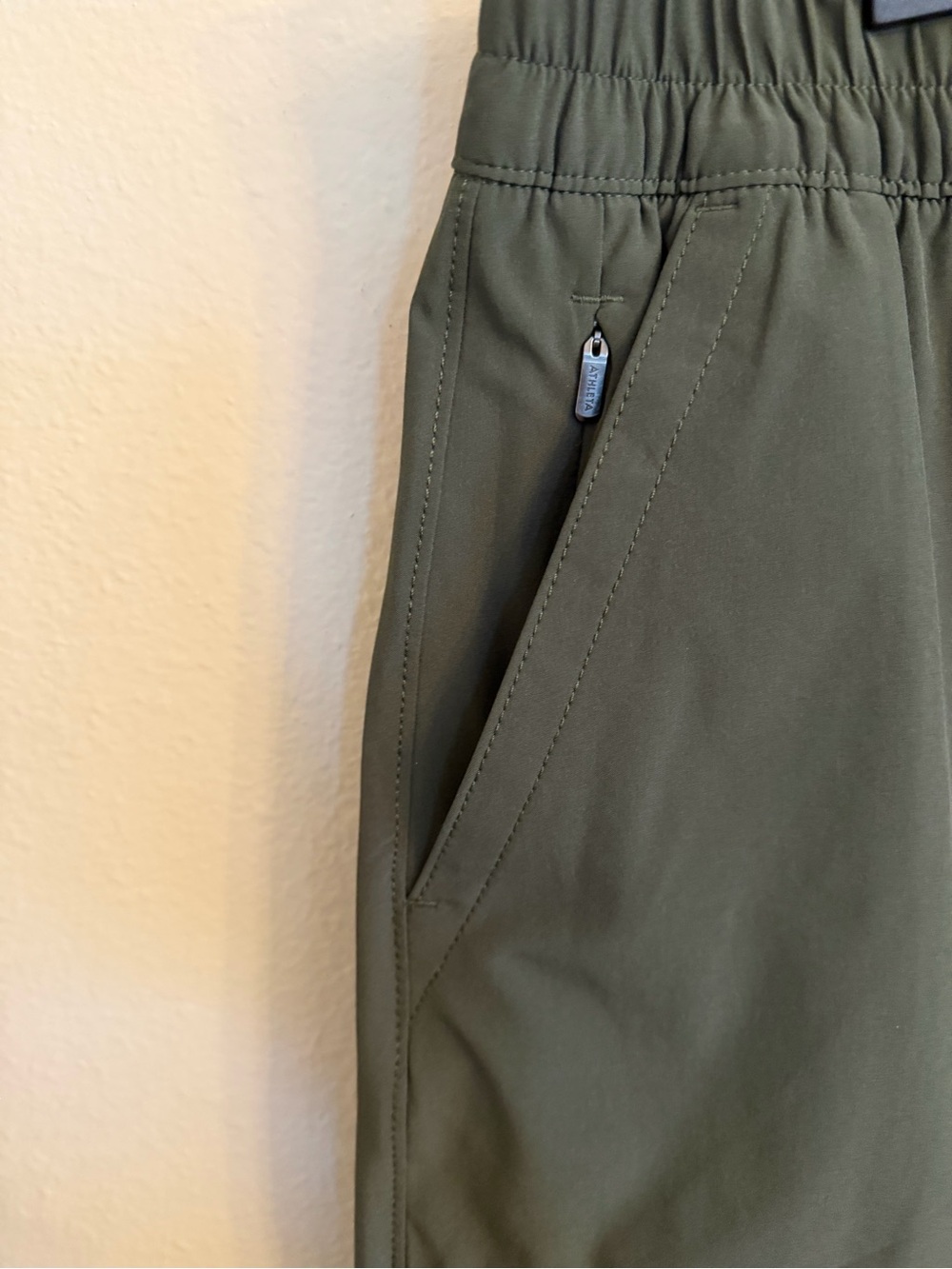 Athleta Olive Green Performance Running Shorts - Picture 5 of 11
